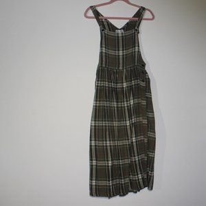 Lauren Brooke dress, overall style, with shoulder straps, open arms and side but